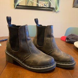 Dr Martens air wair distressed chelsea boots
